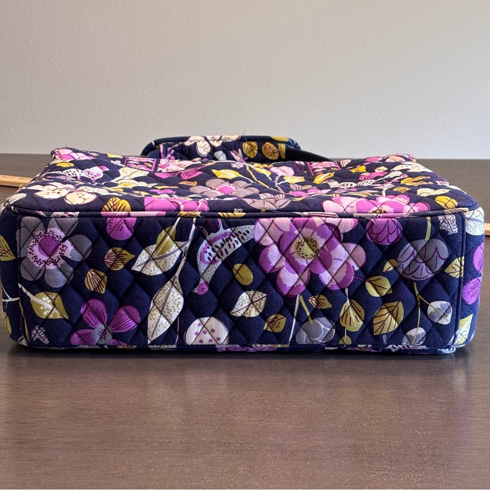 Vera Bradley Blue Purple Floral Quilted Women's Multi-purpose Bag - Picture 13 of 16